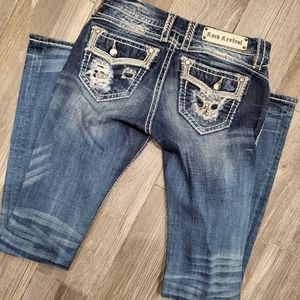 Rock Revival Slim Boot Dark Wash Jean Sz 27